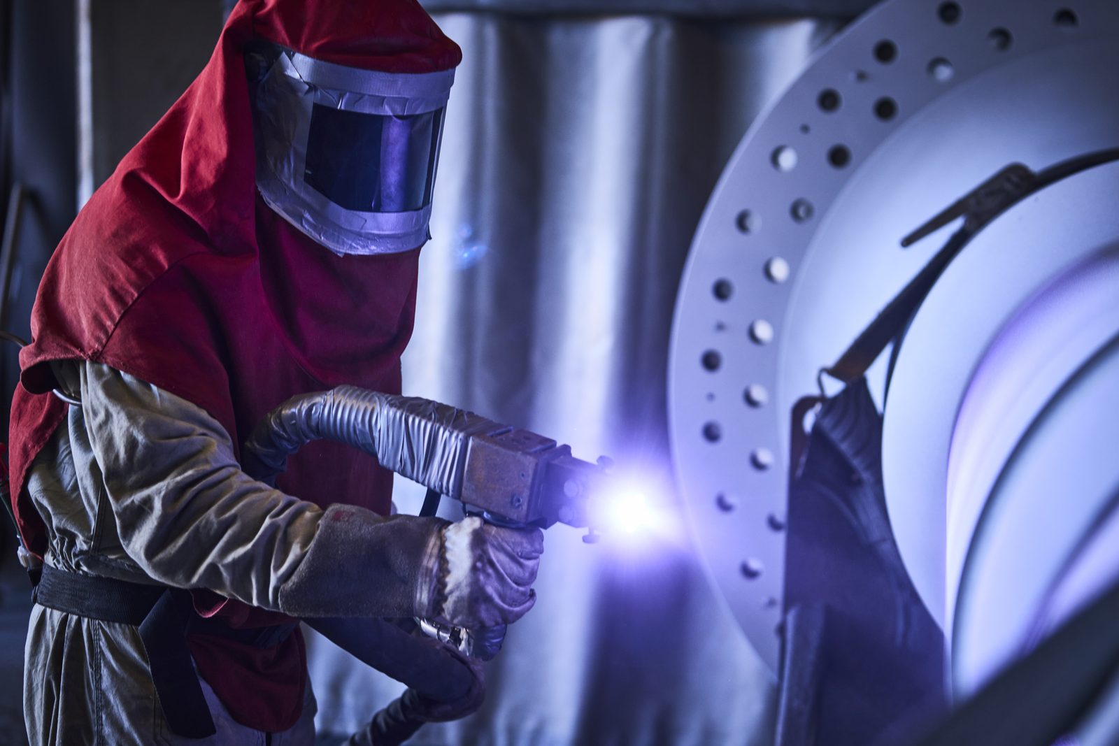Welding of a large component